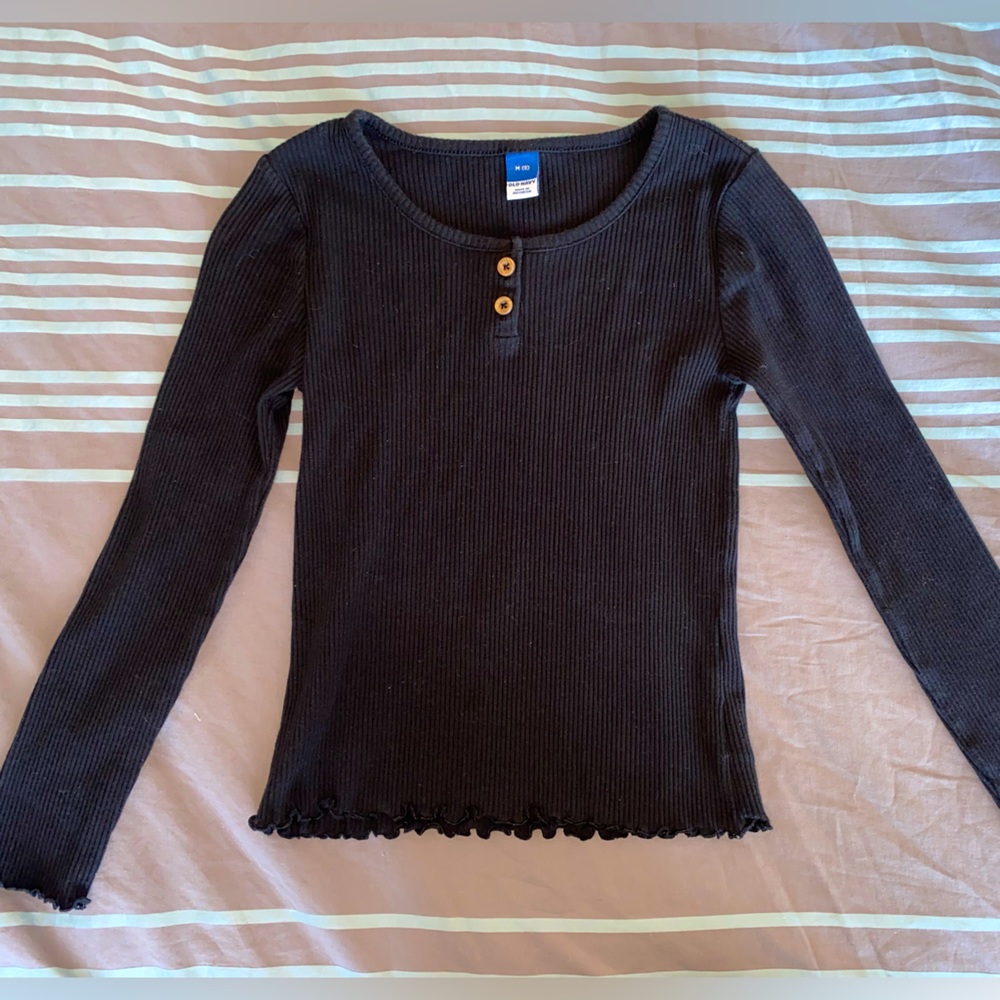 Old Navy Black Long Sleeve Size 8